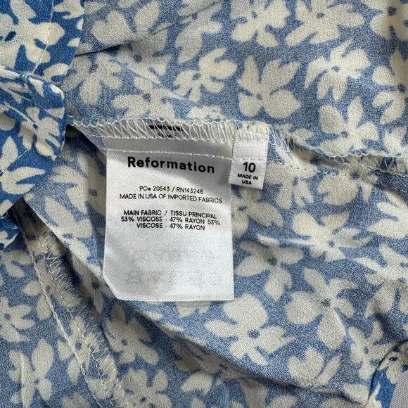 Reformation Jayne Sleeveless Dainty Floral Blouse Sz 10 NWOT - Picture 5 of 9